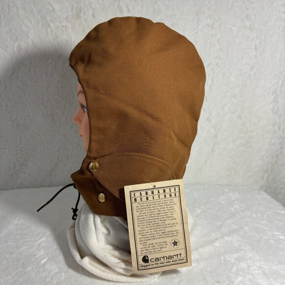 NWT Vintage Carhartt Arctic Quilt Canvas Hood 6QLH Snap Removable Replacement - Picture 2 of 10